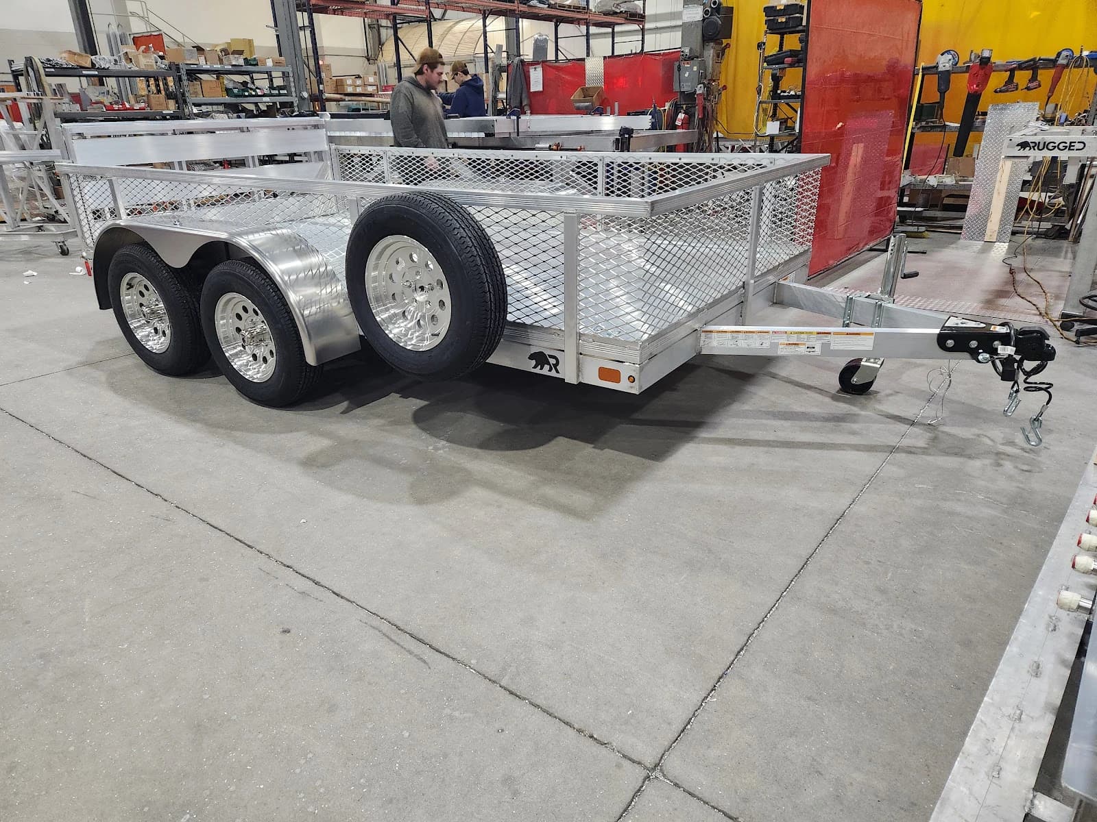 Real Rugged build: 6.5' x 12' Tandem — Mesh sides, Bi-fold ramp — Overview