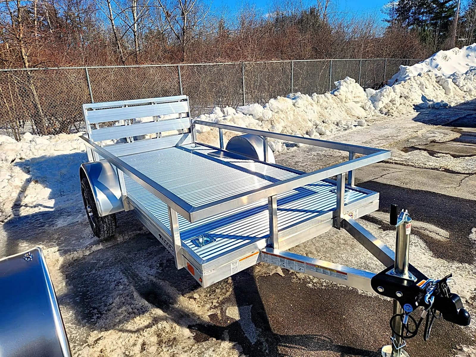 Real Rugged build: 5' x 10' — Open rail sides, Bi-fold ramp — Overview