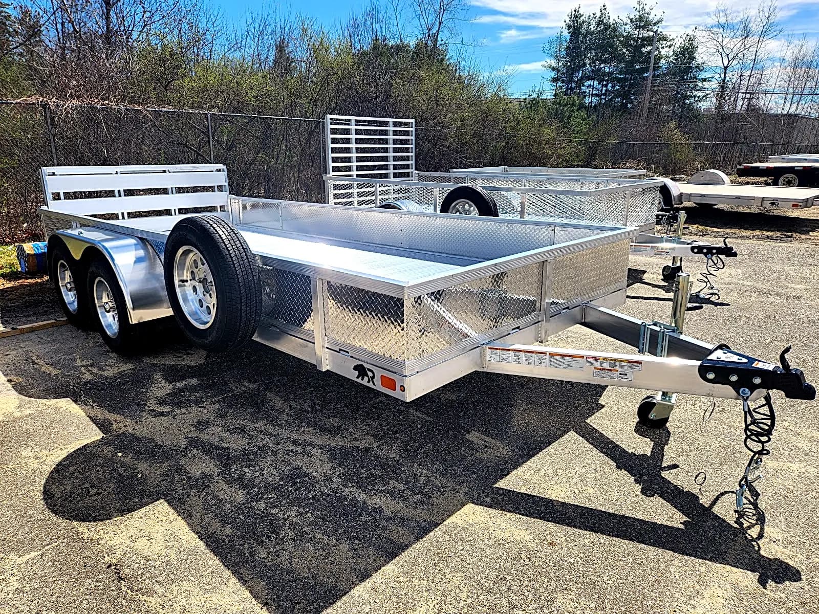 Real Rugged build: 6.5' x 16' Tandem — Tread plate sides, Bi-fold ramp — Overview
