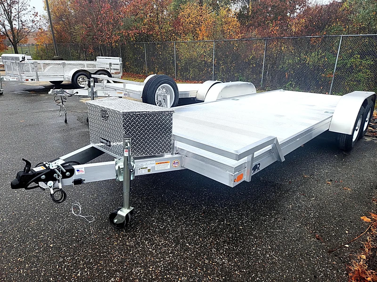 Real Rugged build: 6.5' x 18' Tandem — Front rail only, StowAway ramps — Overview