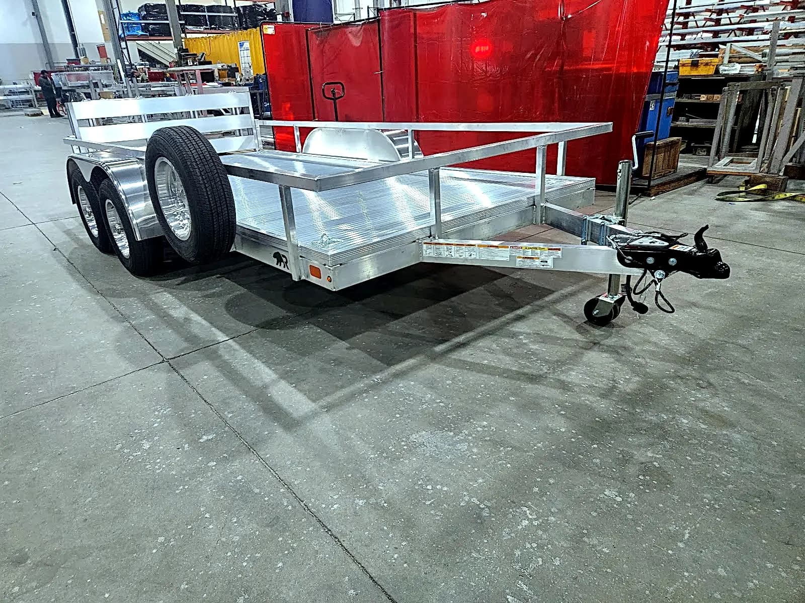 Real Rugged build: 6.5' x 14' Tandem — Open rail sides, Bi-fold ramp — Overview