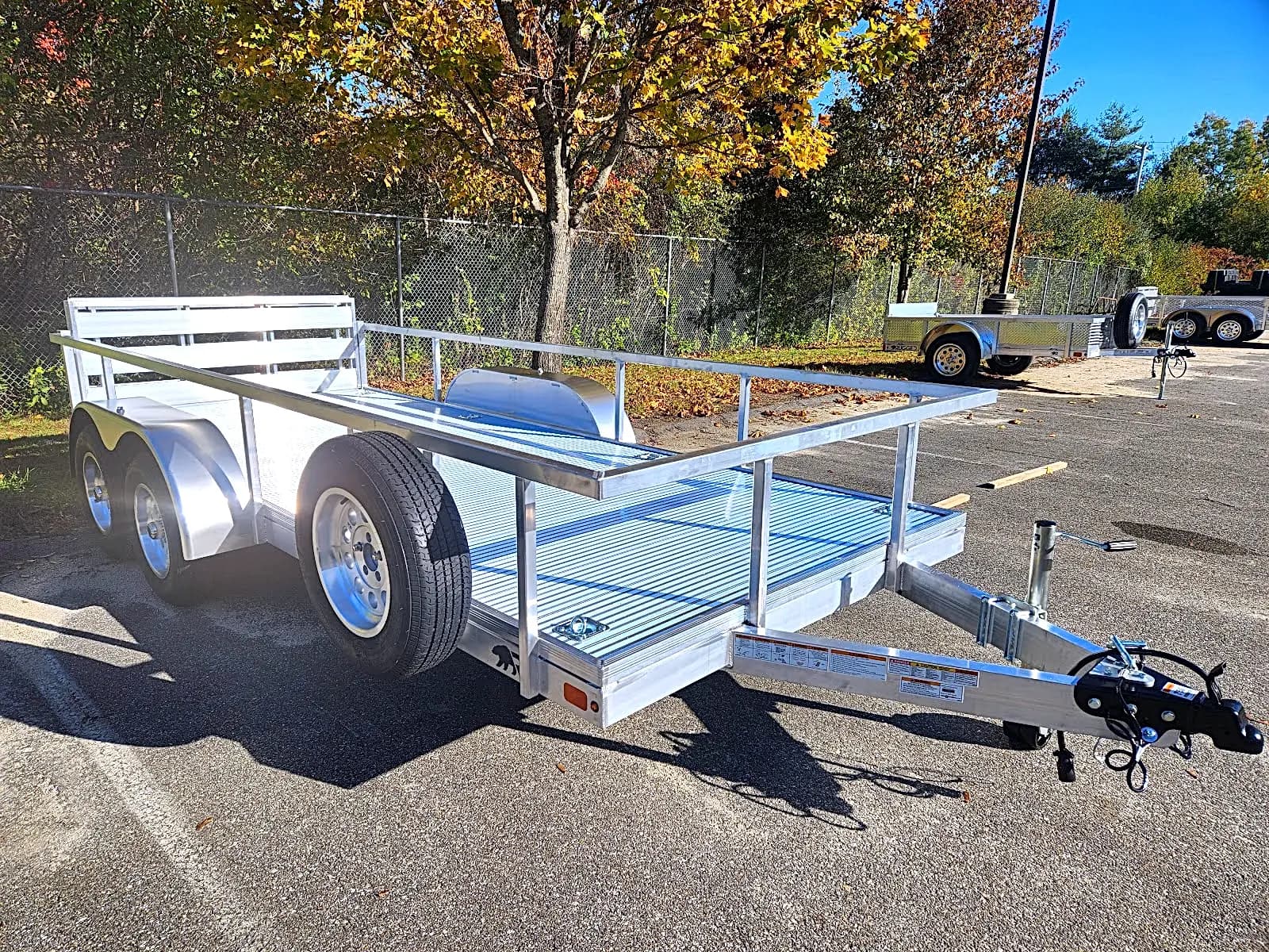 Real Rugged build: 6.5' x 16' Tandem — Open rail sides, Bi-fold ramp — Overview